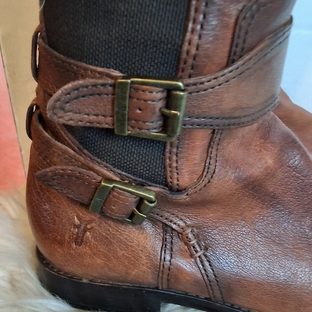Frye Tall Anna Gore Side Zip Boots 6.5